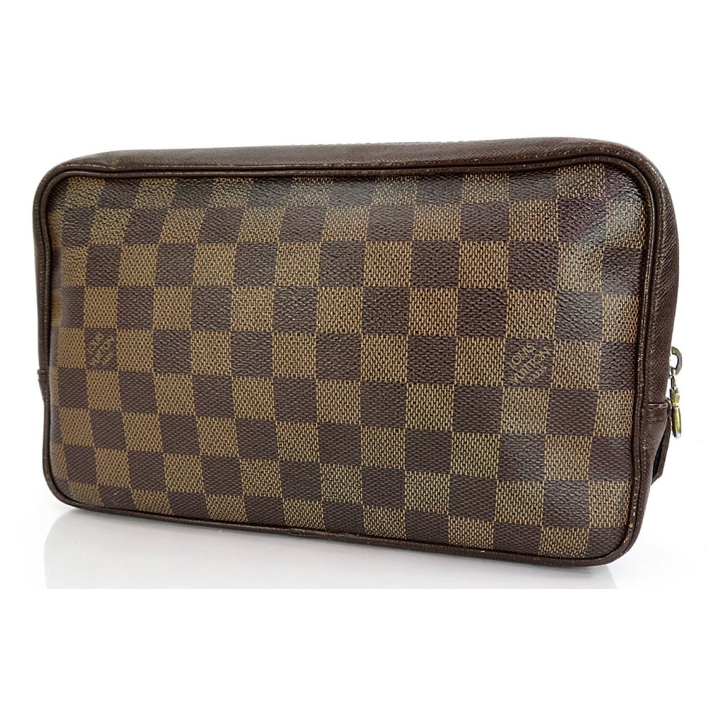 Louis Vuitton Brown Checkered Toiletry Bag - Picture 1 of 15